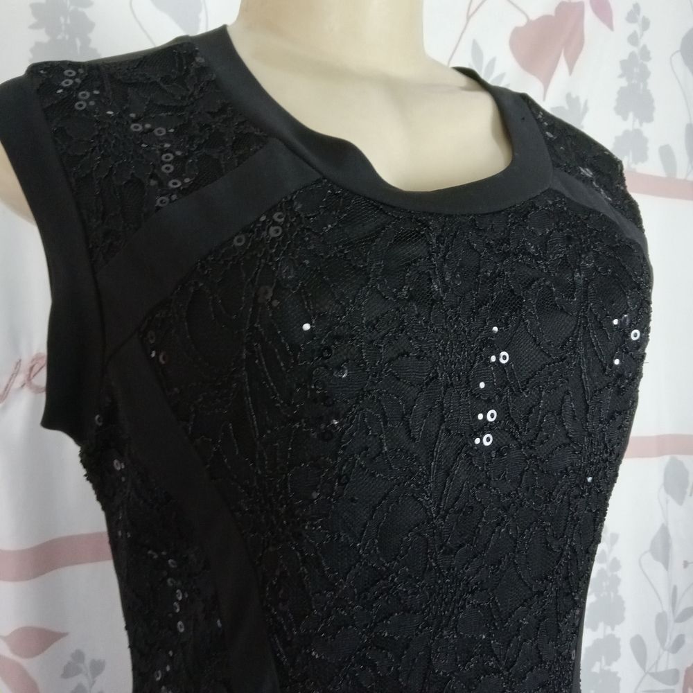 Candalite Women's Wedding Evening Cocktail Party Dress Stretch Size Medium - Picture 4 of 7